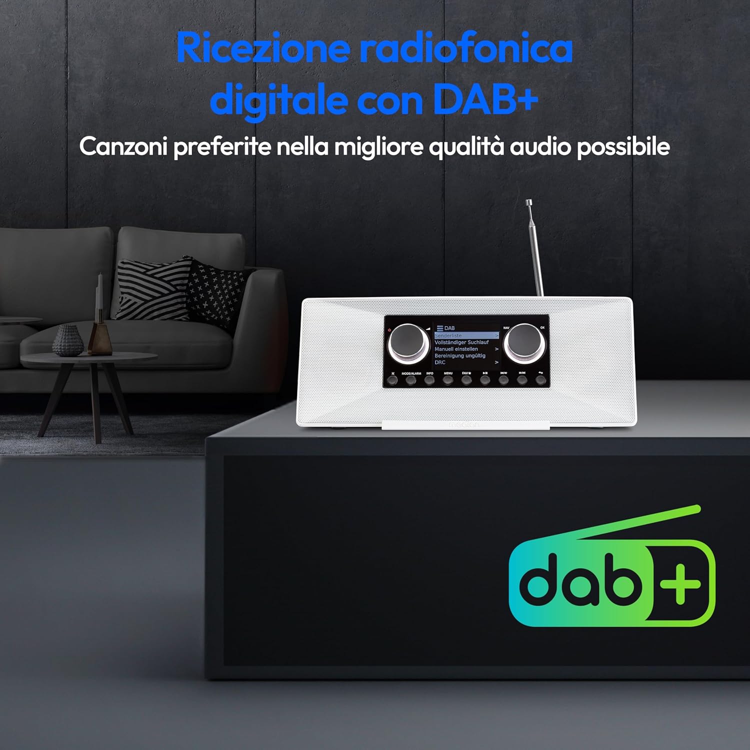 Medion Radio Internet P85333 con DAB+, Bianco - immagine 3