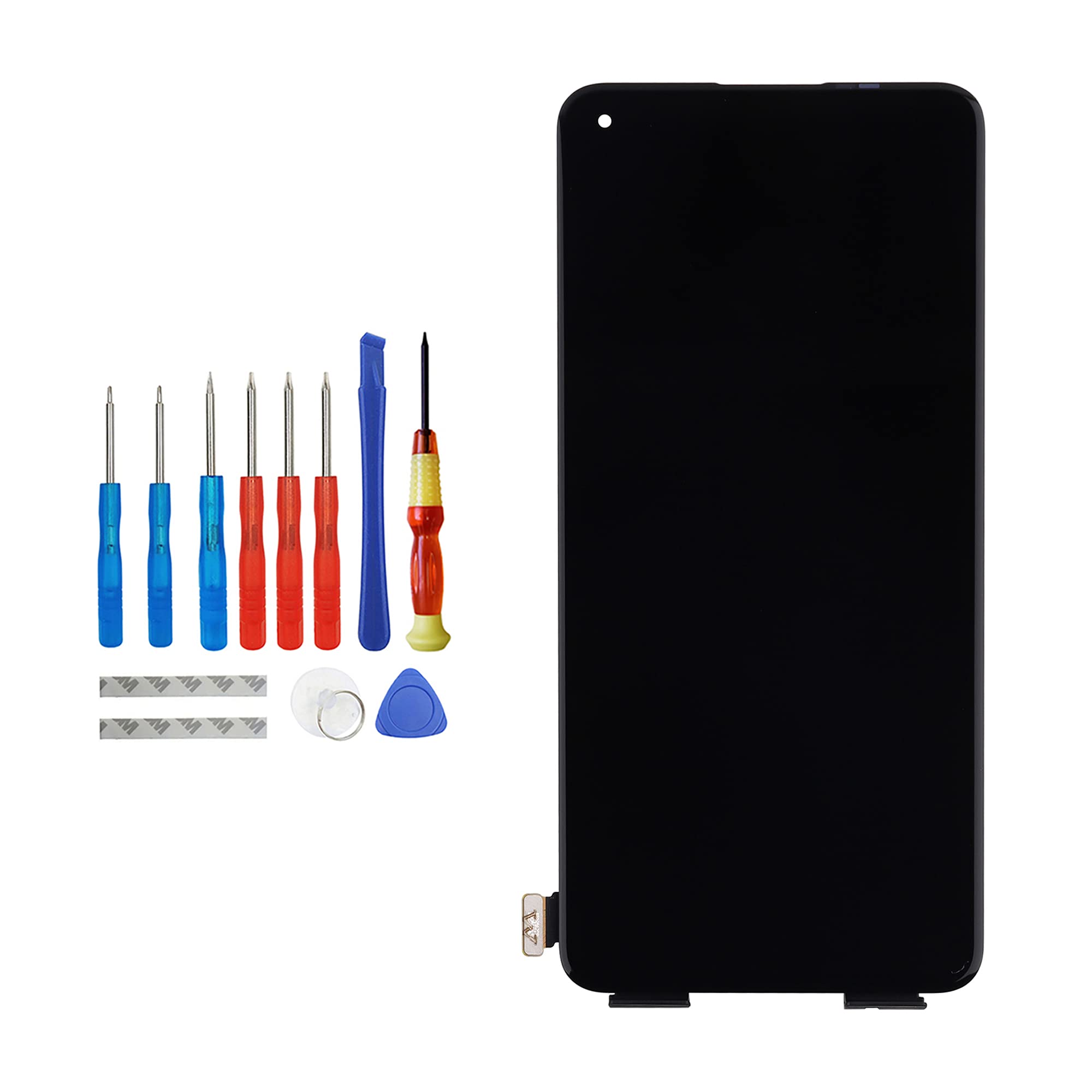 Display Fluid AMOLED compatibile OnePlus 8T / 9R, Nero