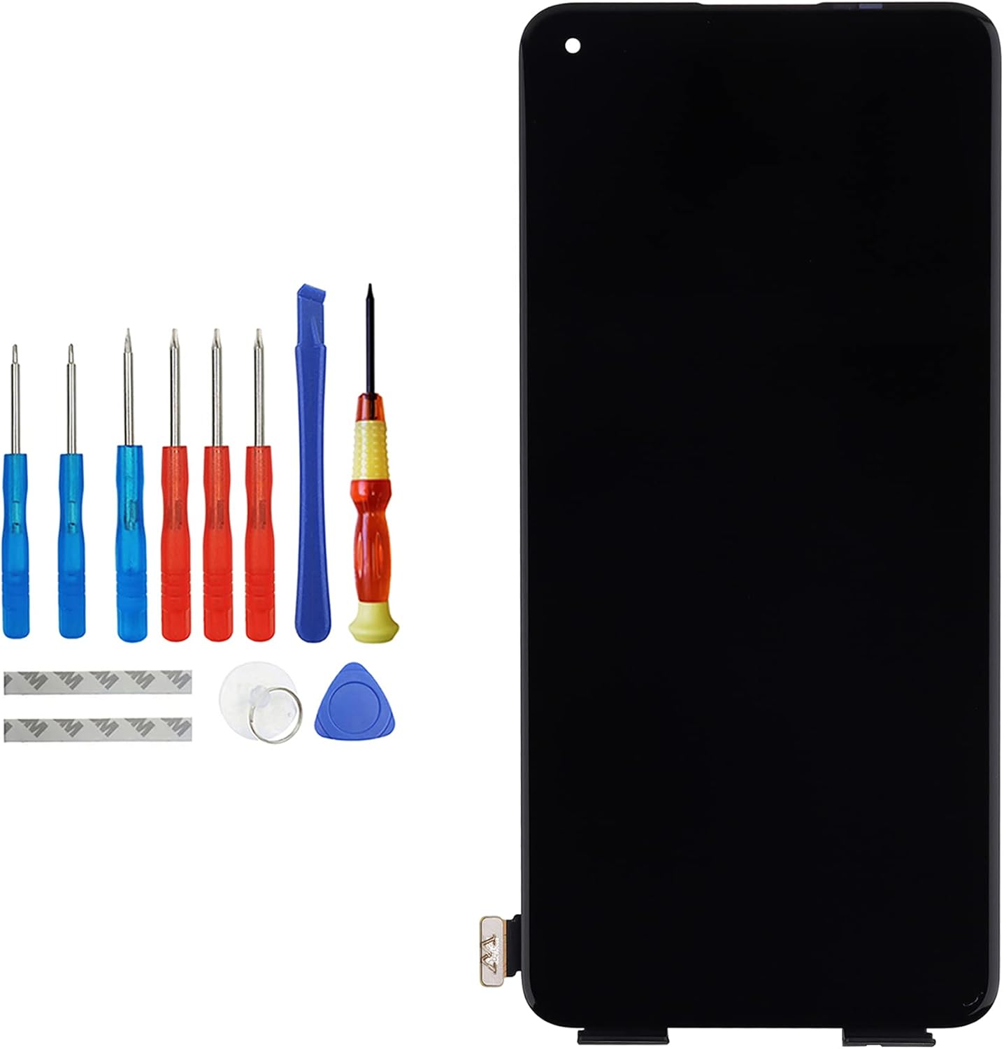 Display Fluid AMOLED compatibile OnePlus 8T / 9R, Nero - immagine 1