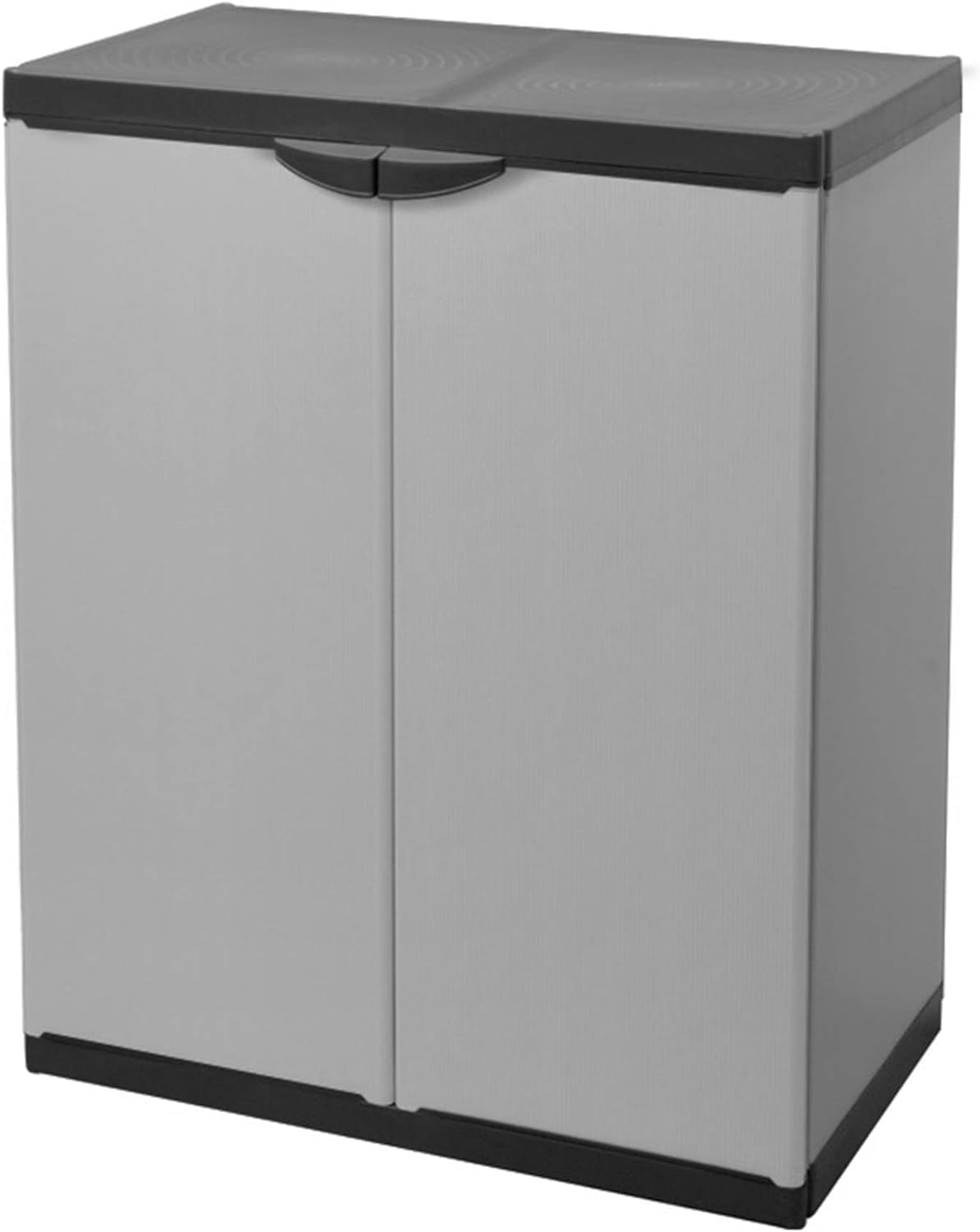 Armadio Modulare a 2 Ante in PVC 68x39.5x85cm, Grigio