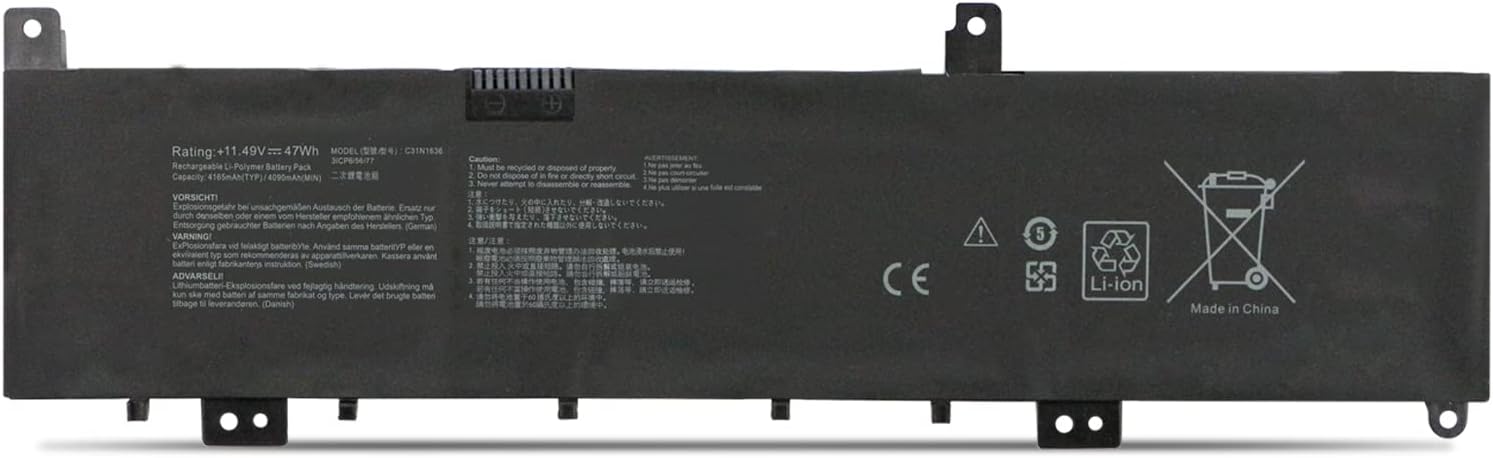 Antiee Batteria C31N1636 per ASUS VivoBook PRO 15 - immagine 6