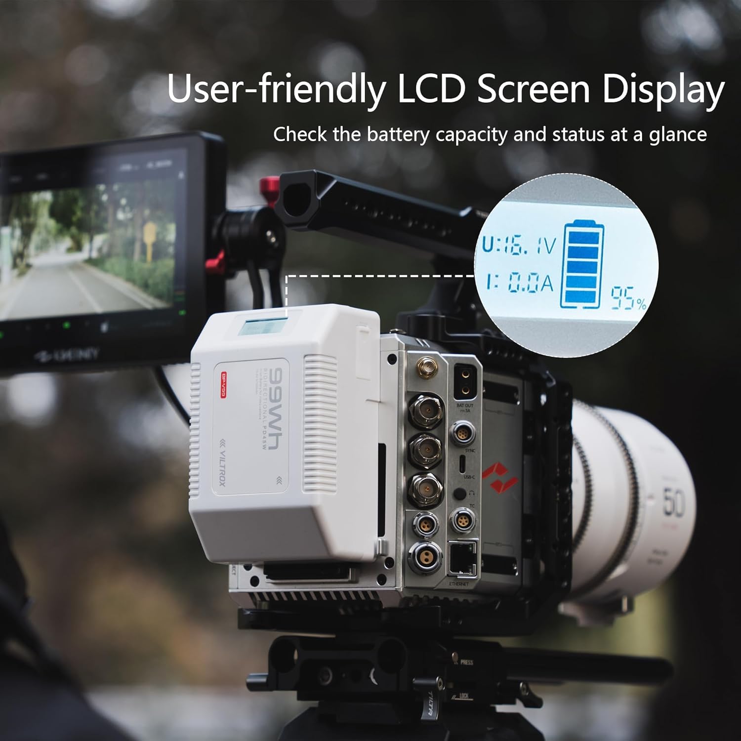 Viltrox V-Mount Batteria 6700mAh 14.8V - immagine 4