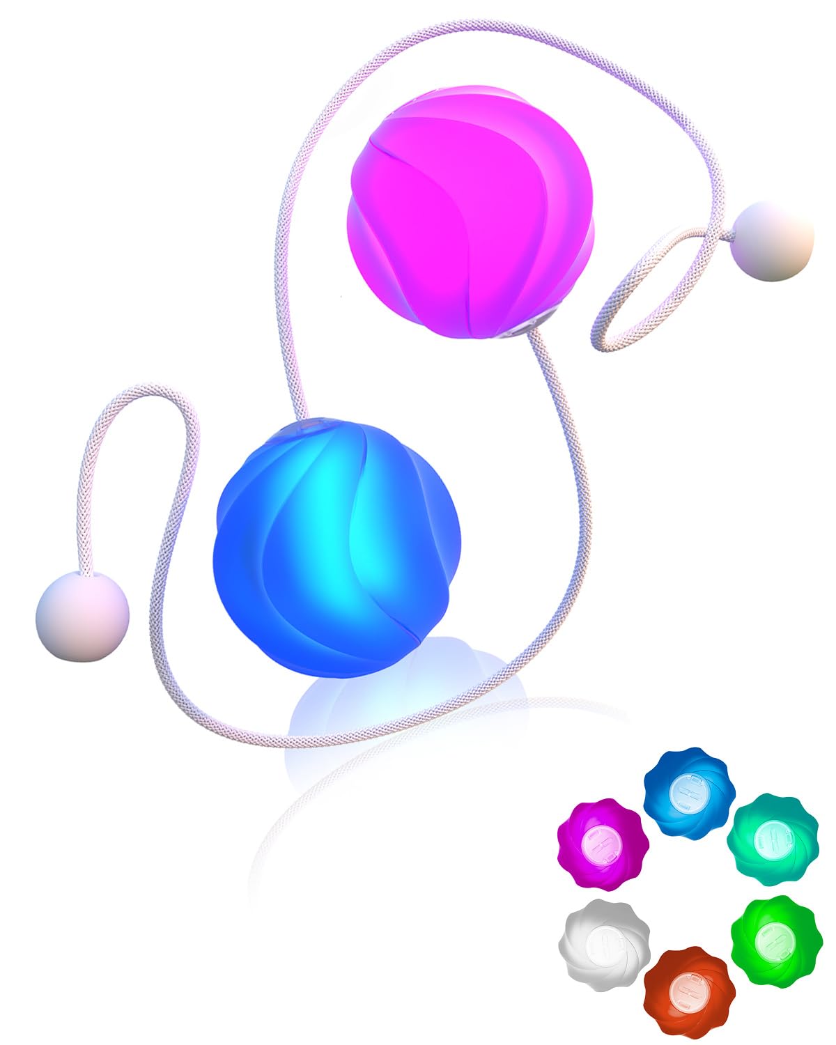 Palline LED Poi Giocoliere Ricaricabili USB