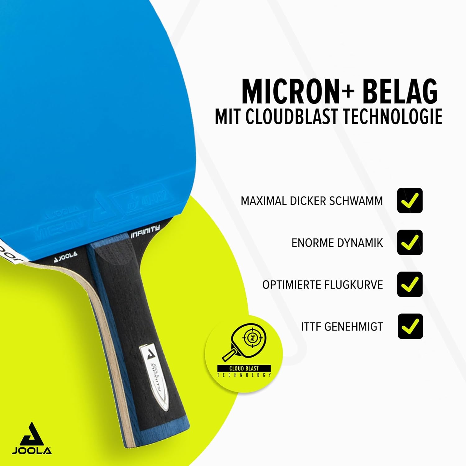 Joola Racchetta da ping pong White Infinity GL - immagine 3