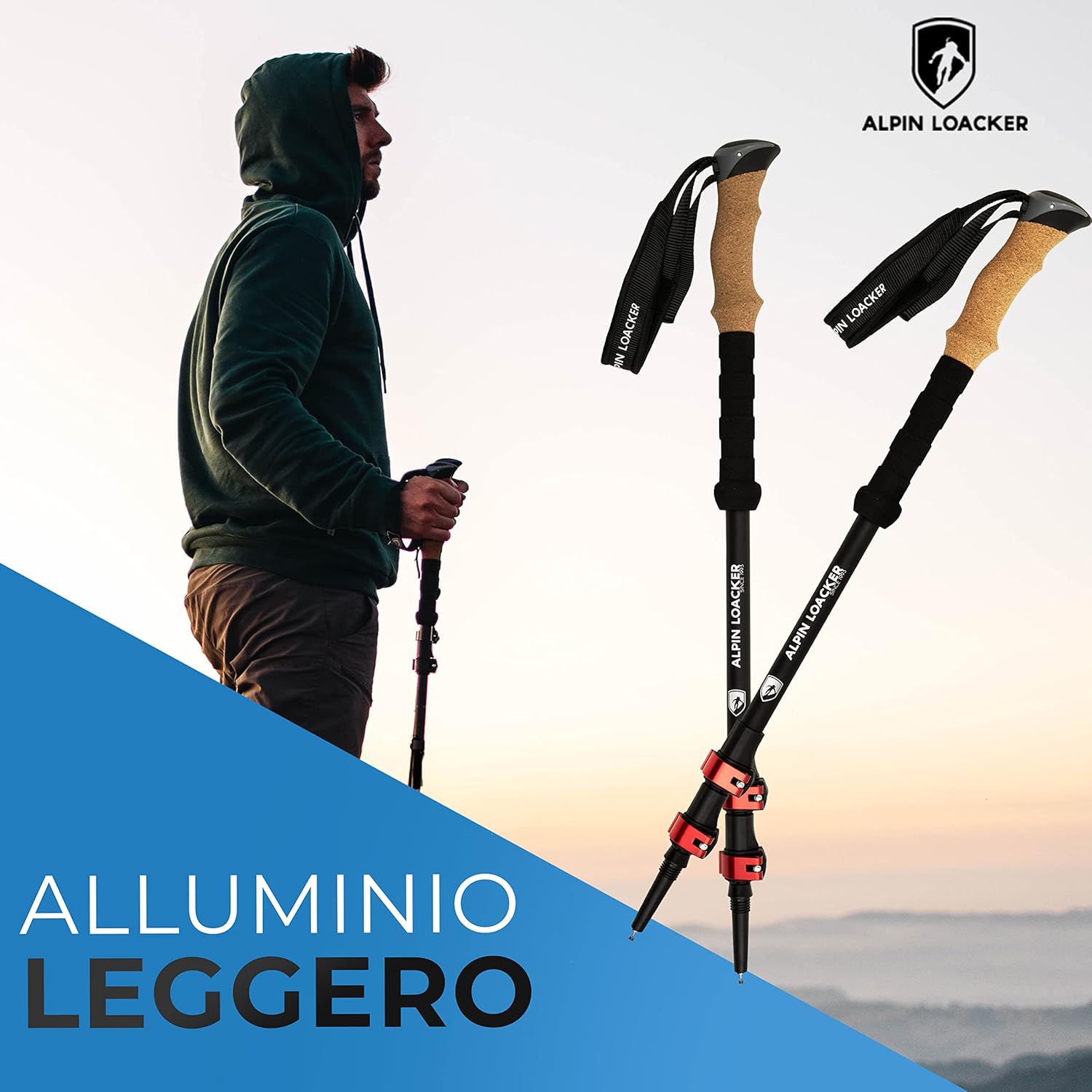 Alpin Loacker Bastoni da Trekking Telescopici - immagine 2