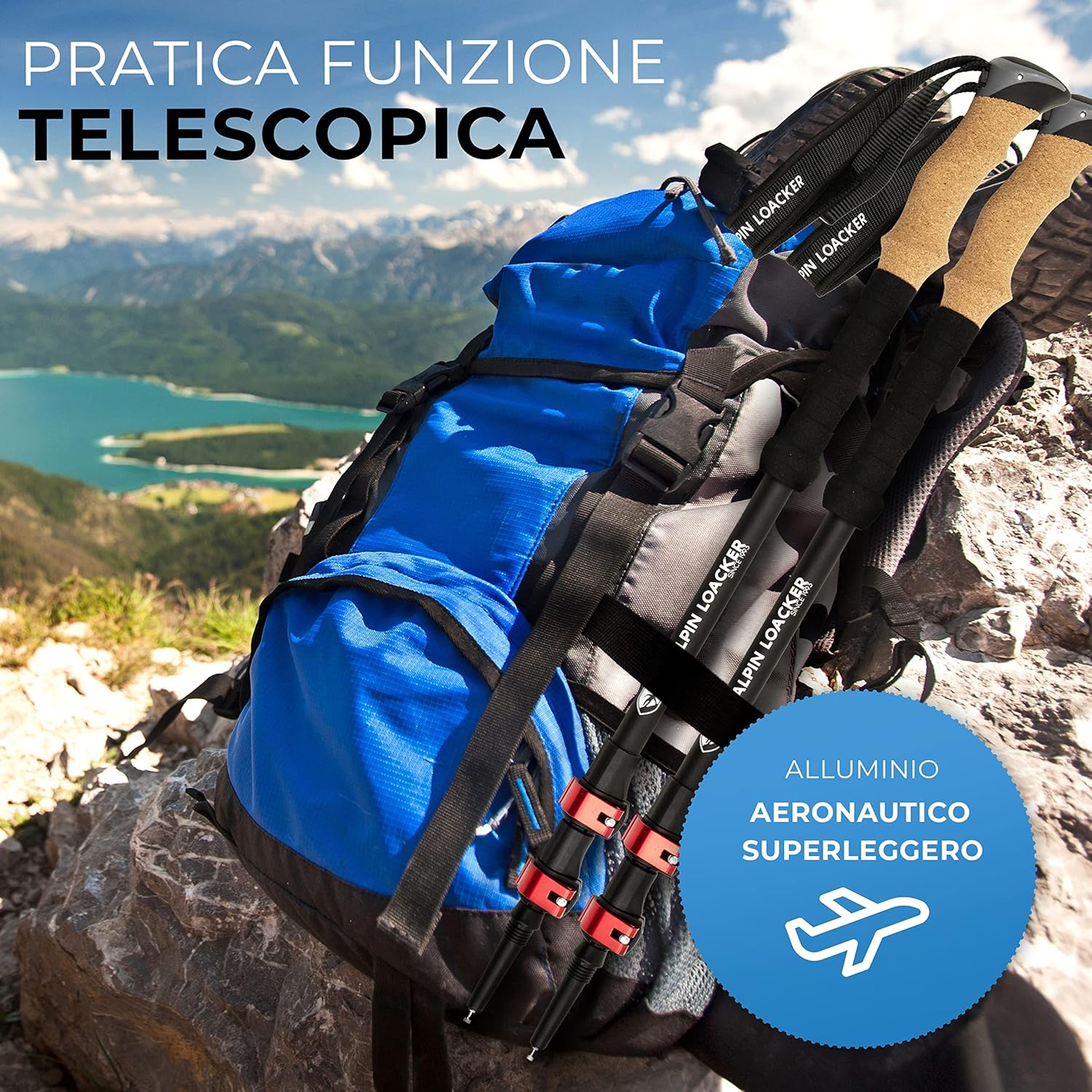 Alpin Loacker Bastoni da Trekking Telescopici - immagine 6