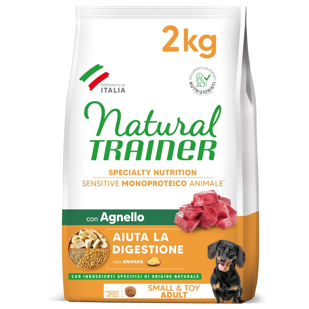 Natural Trainer Sensitive No Gluten - Cibo Cani Adulti Agnello 2kg