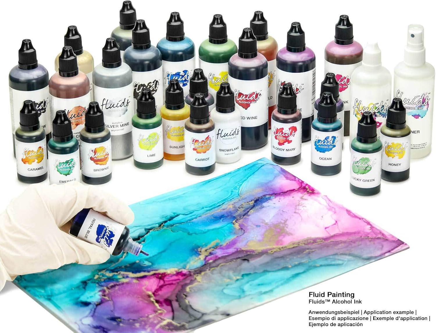 Fluids Alcohol Ink OPAK ARCTIC, inchiostro ad alcool pigmentato ...