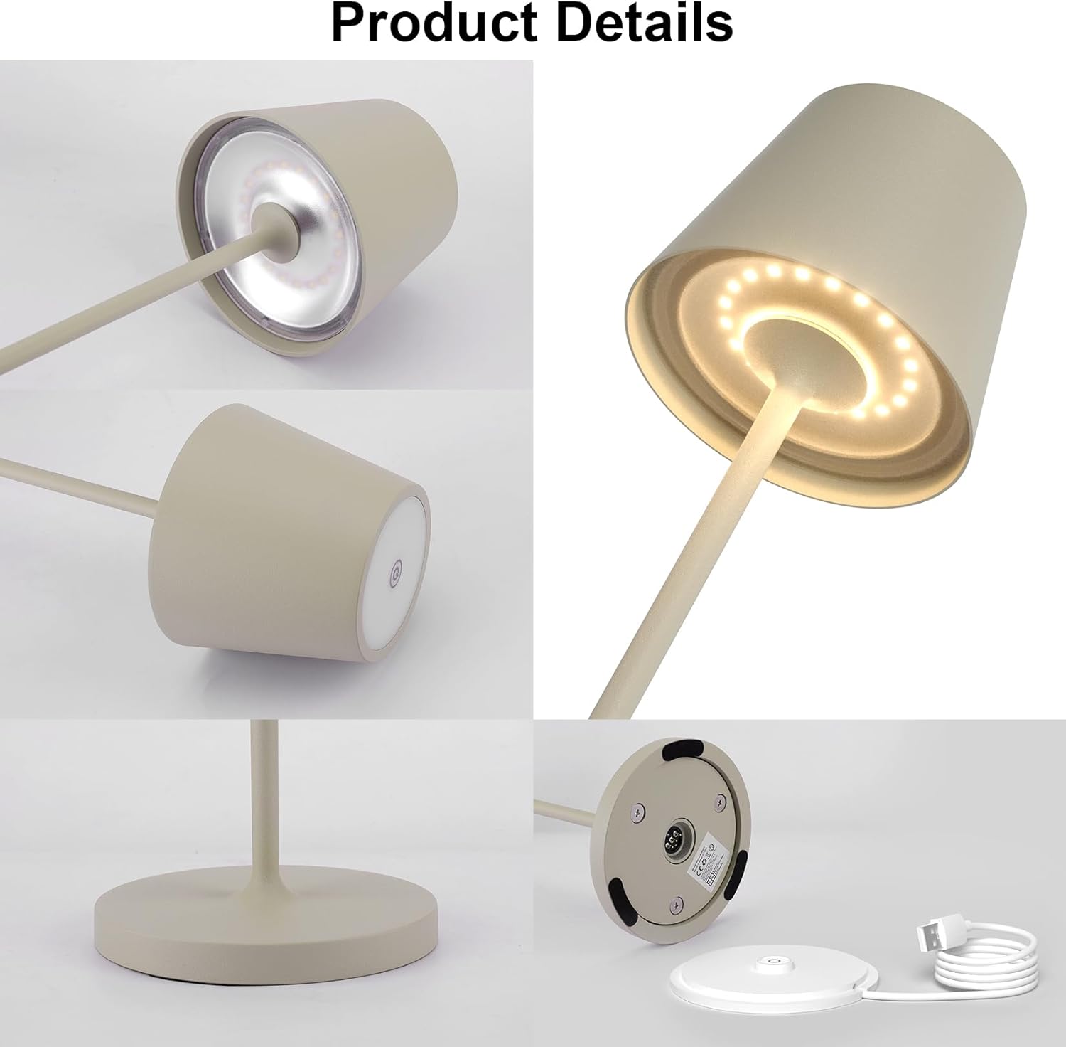 K-Bright Lampada LED Dimmerabile da Tavolo H38cm - immagine 2