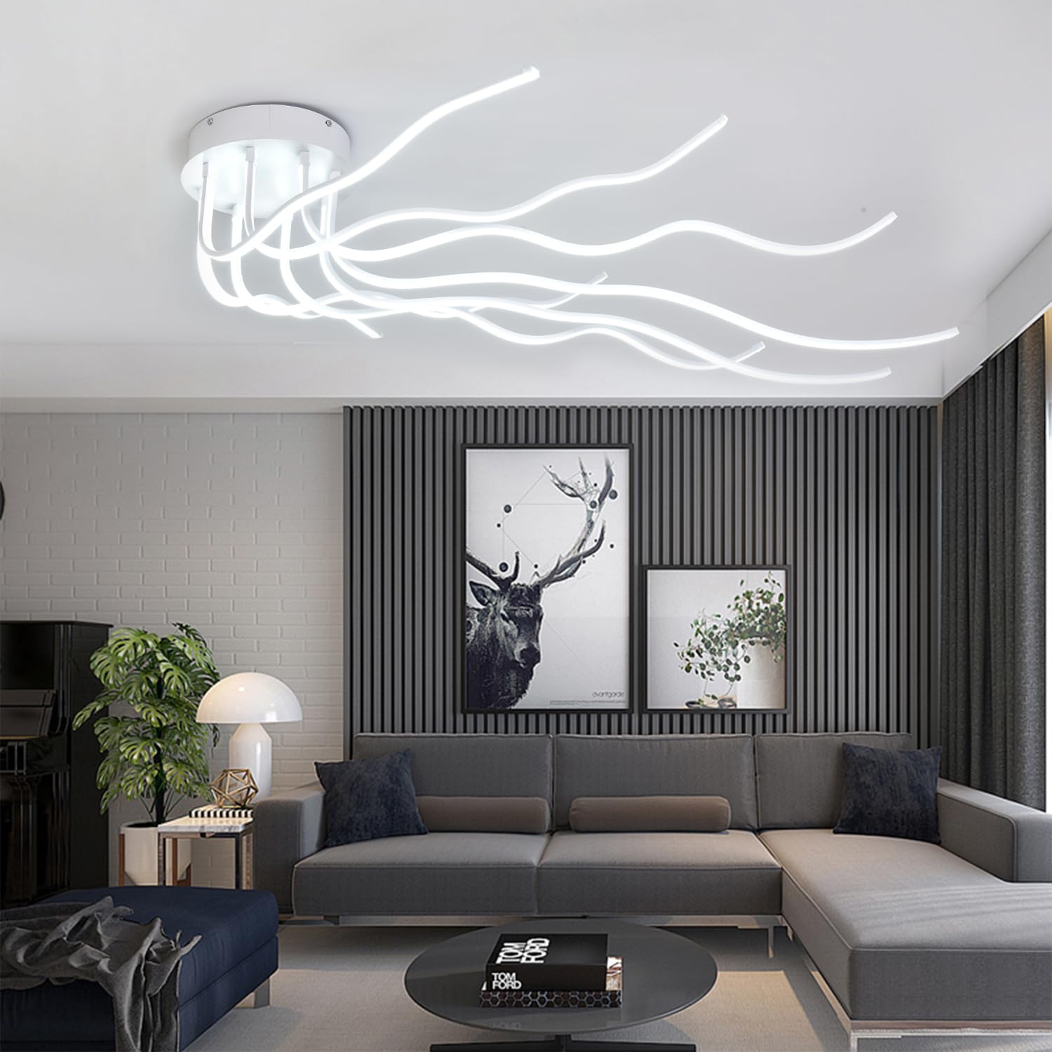 Lampada da Soffitto a, Dimmerabile, Lampada da Soggiorno a 8 ;ampadine