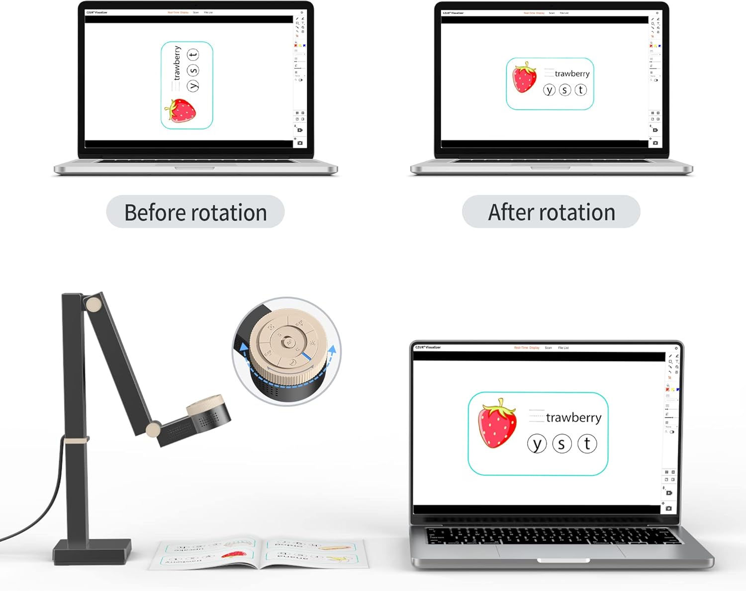 CZUR Fancy S Pro - Fotocamera Documenti 12 MP 4K - immagine 6