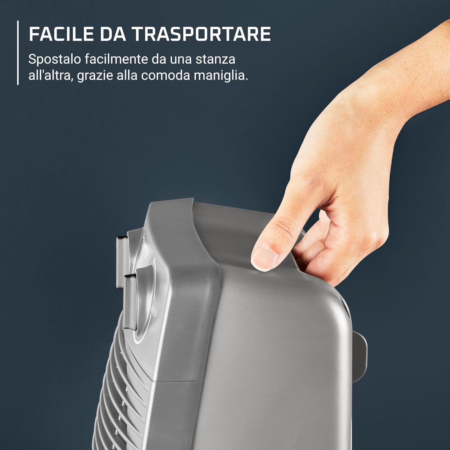 Rowenta Compact Power - Termoventilatore 2000W, Grigio - immagine 5