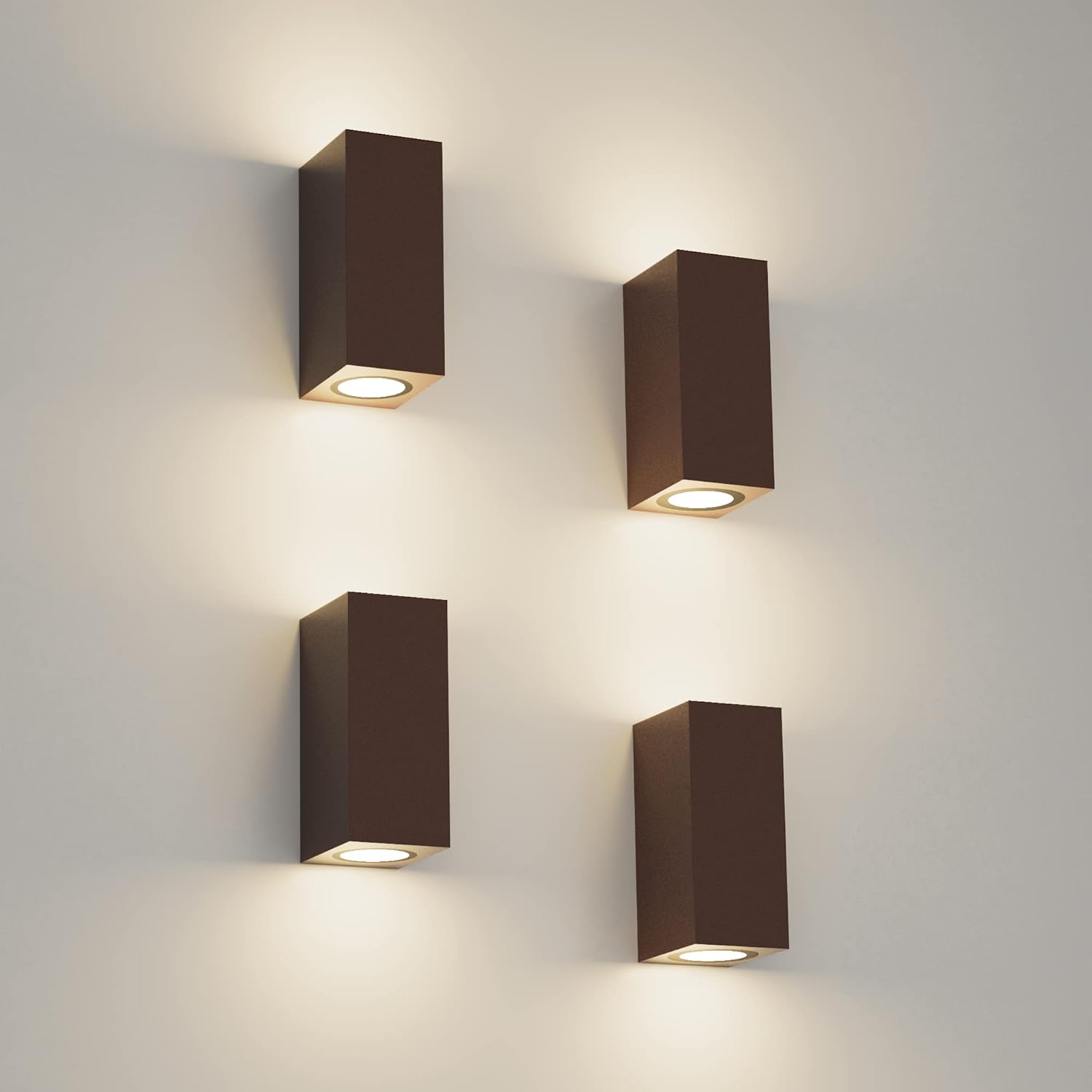 Klighten 4 Pezzi Applique da Parete Esterno Interno IP65 - immagine 1