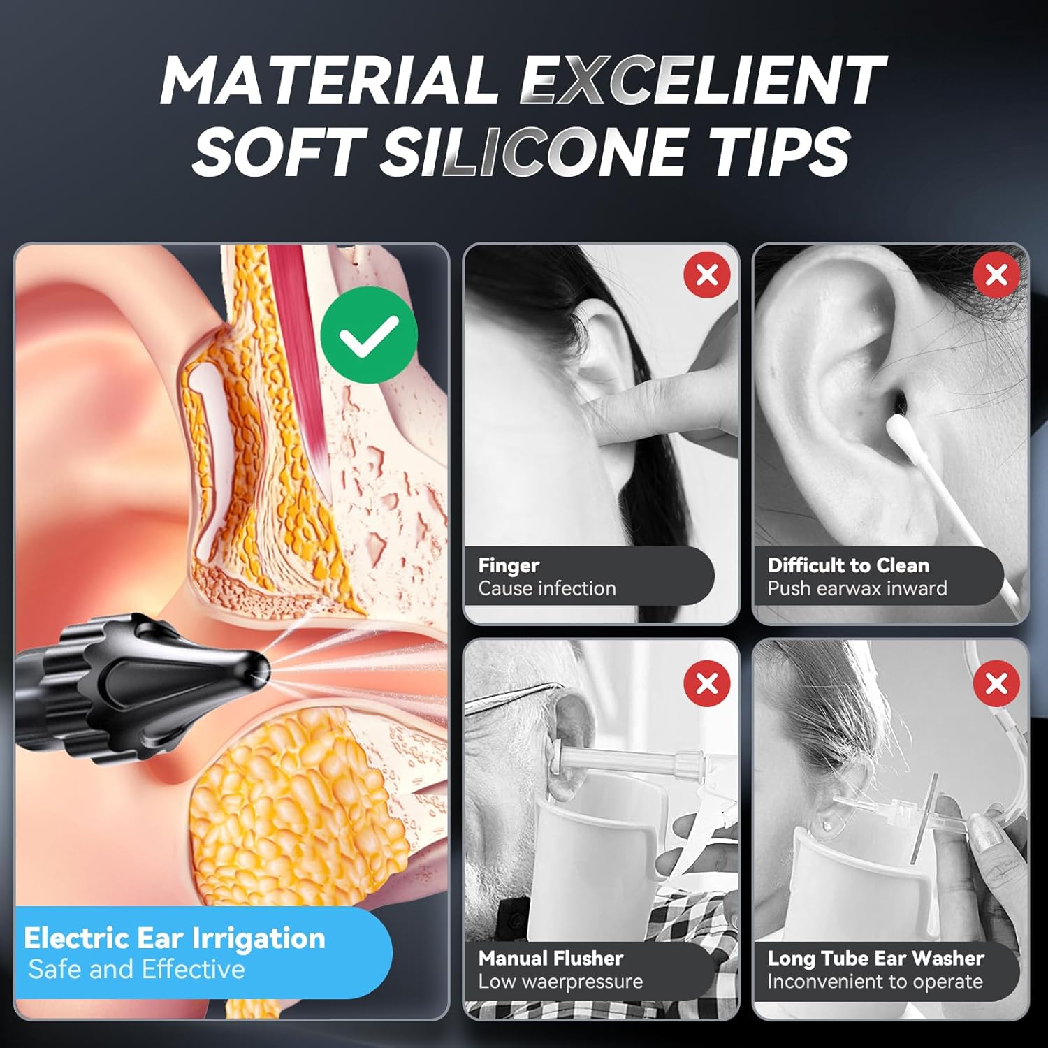 Qimic Pulitore Orecchie Elettrico con 5 Modalità - immagine 3