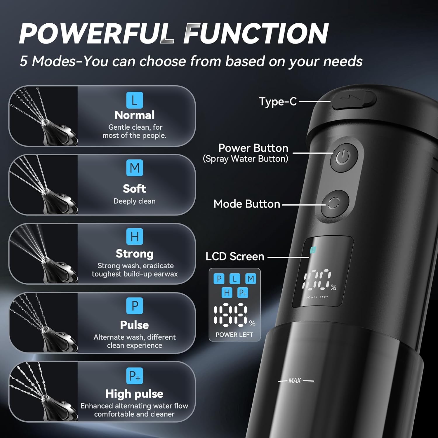Qimic Pulitore Orecchie Elettrico con 5 Modalità - immagine 5