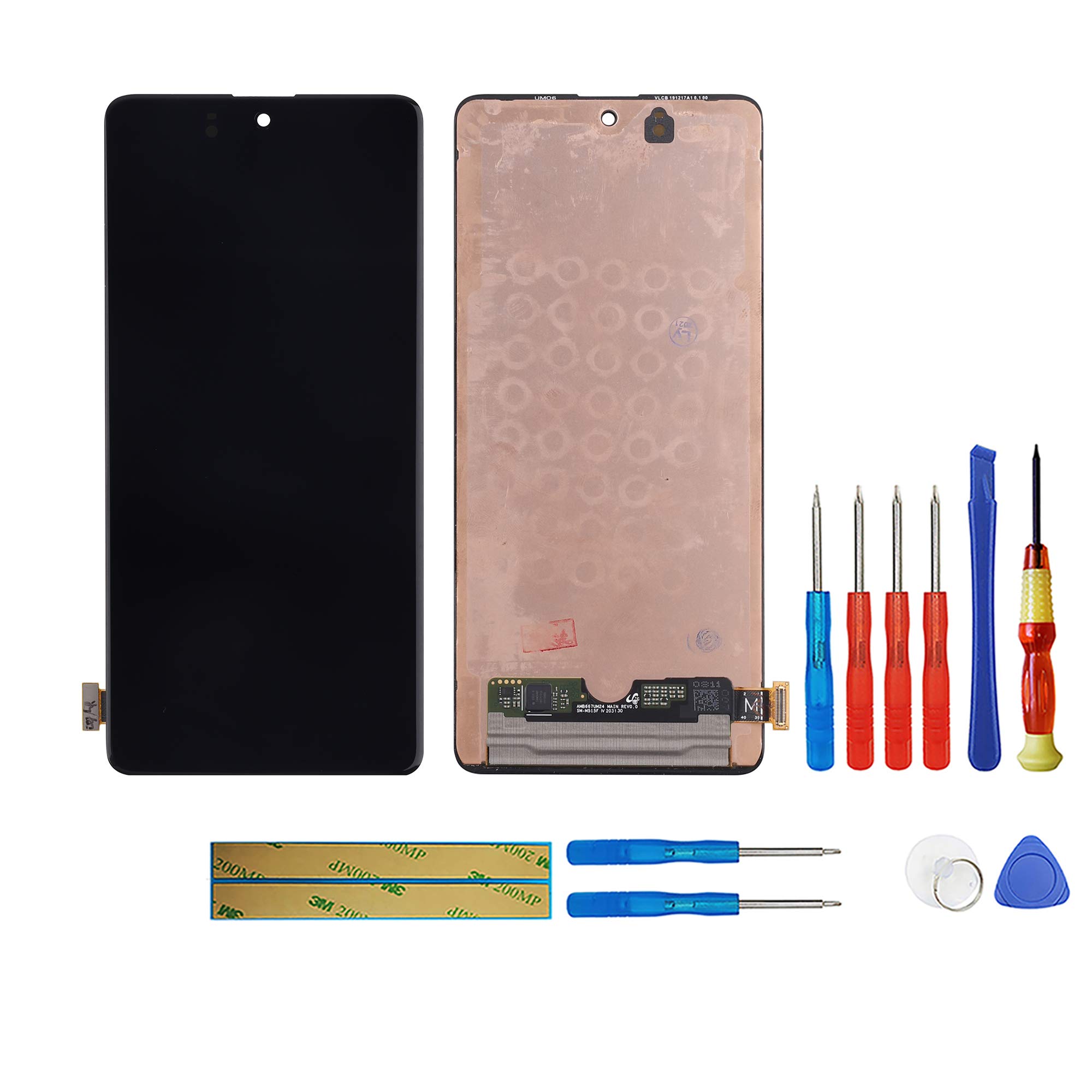 SWARK AMOLED Compatibile Samsung Galaxy M51 SM-M515F, Nero