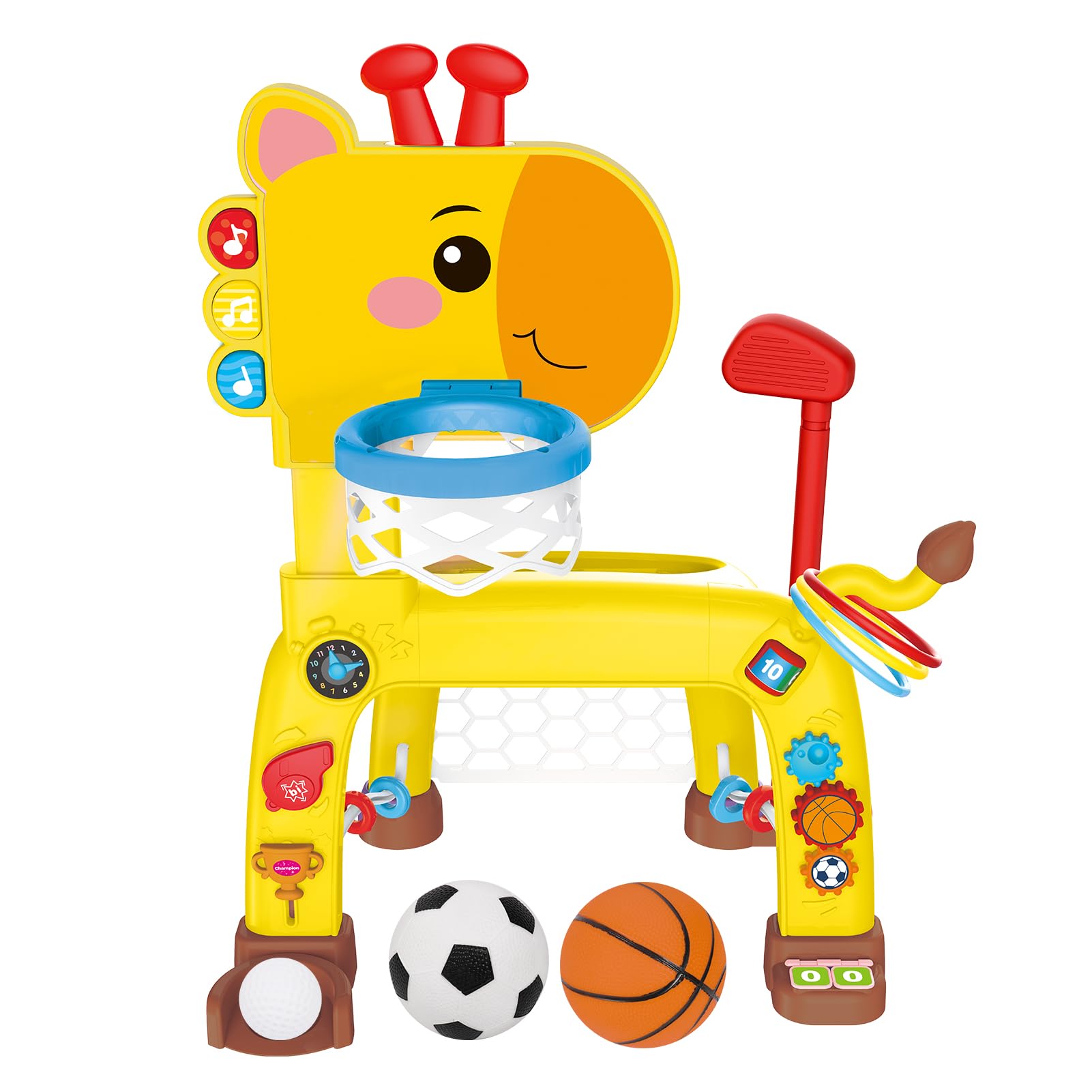 Wdmiya Canestro Basket 4 in 1 per Bambini
