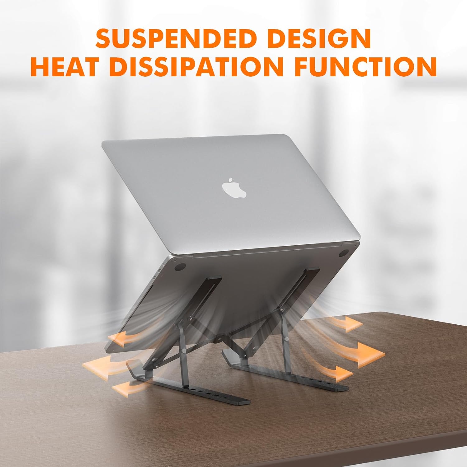 Grifema GB1054B - Supporto PC Portatile in Alluminio, Nero - immagine 6