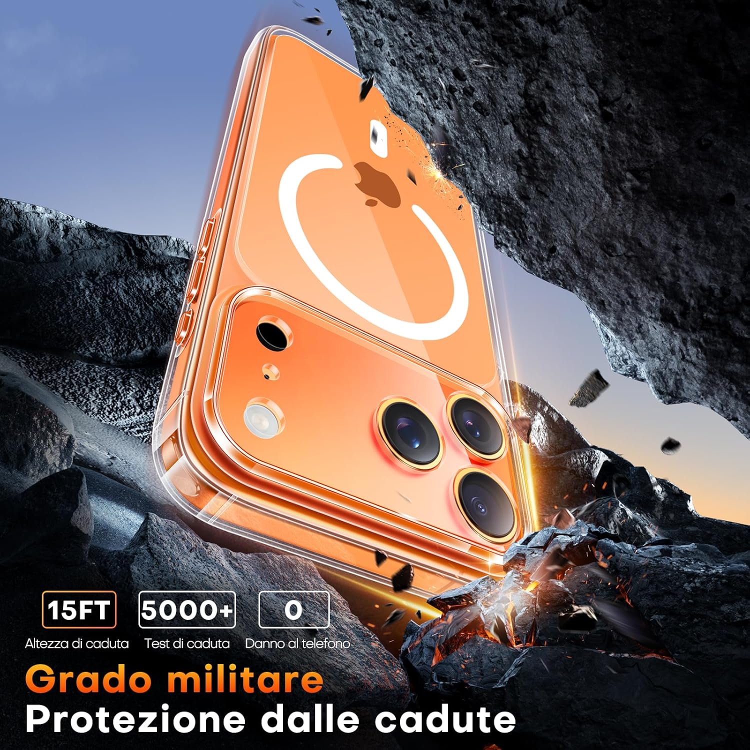 Tauri Cover Trasparente per iPhone 17 Pro - immagine 5