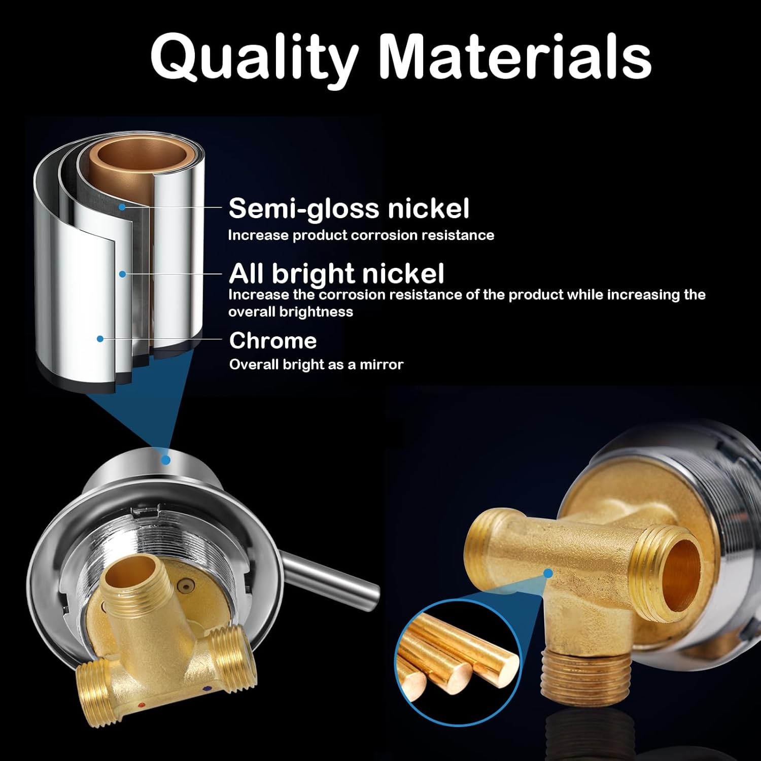 Gekufa - Miscelatore Termostatico Doccia Ottone G1/2" - immagine 4