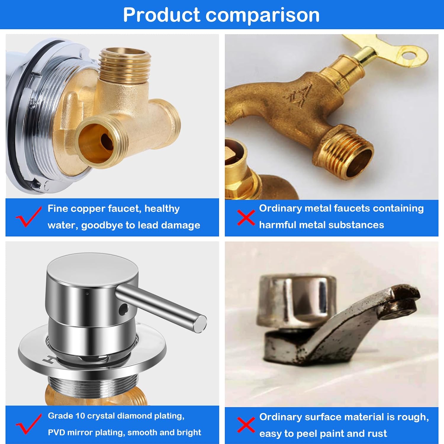 Gekufa - Miscelatore Termostatico Doccia Ottone G1/2" - immagine 5