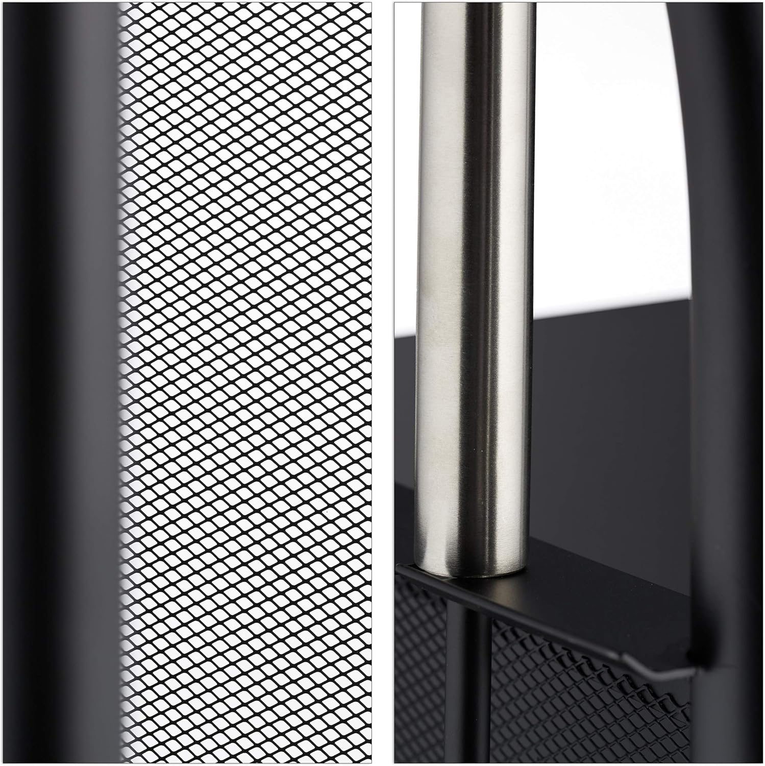 Relaxdays Carrello Portalegna con 3 Accessori, Nero - immagine 7