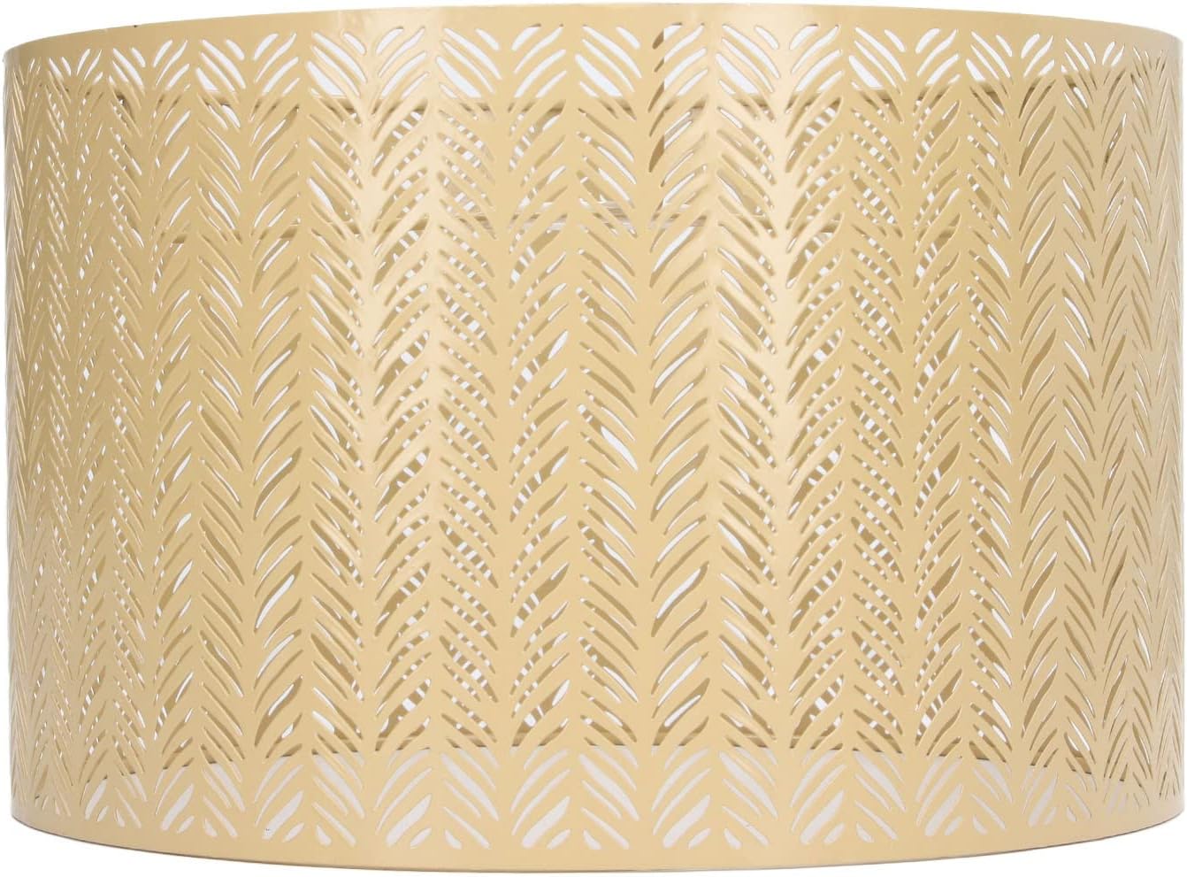 Tissting Paralume Cilindro E27 E14, Oro Ferro 25x16cm