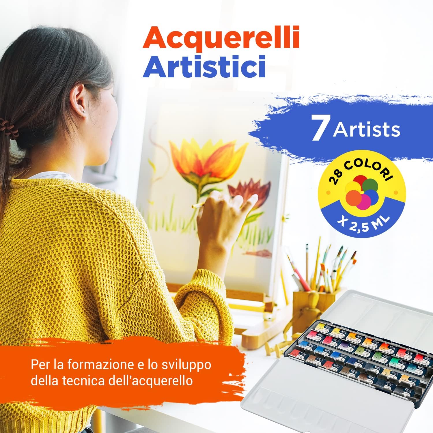 Acquerelli Professionali - Set 28 Godet Classico - immagine 2