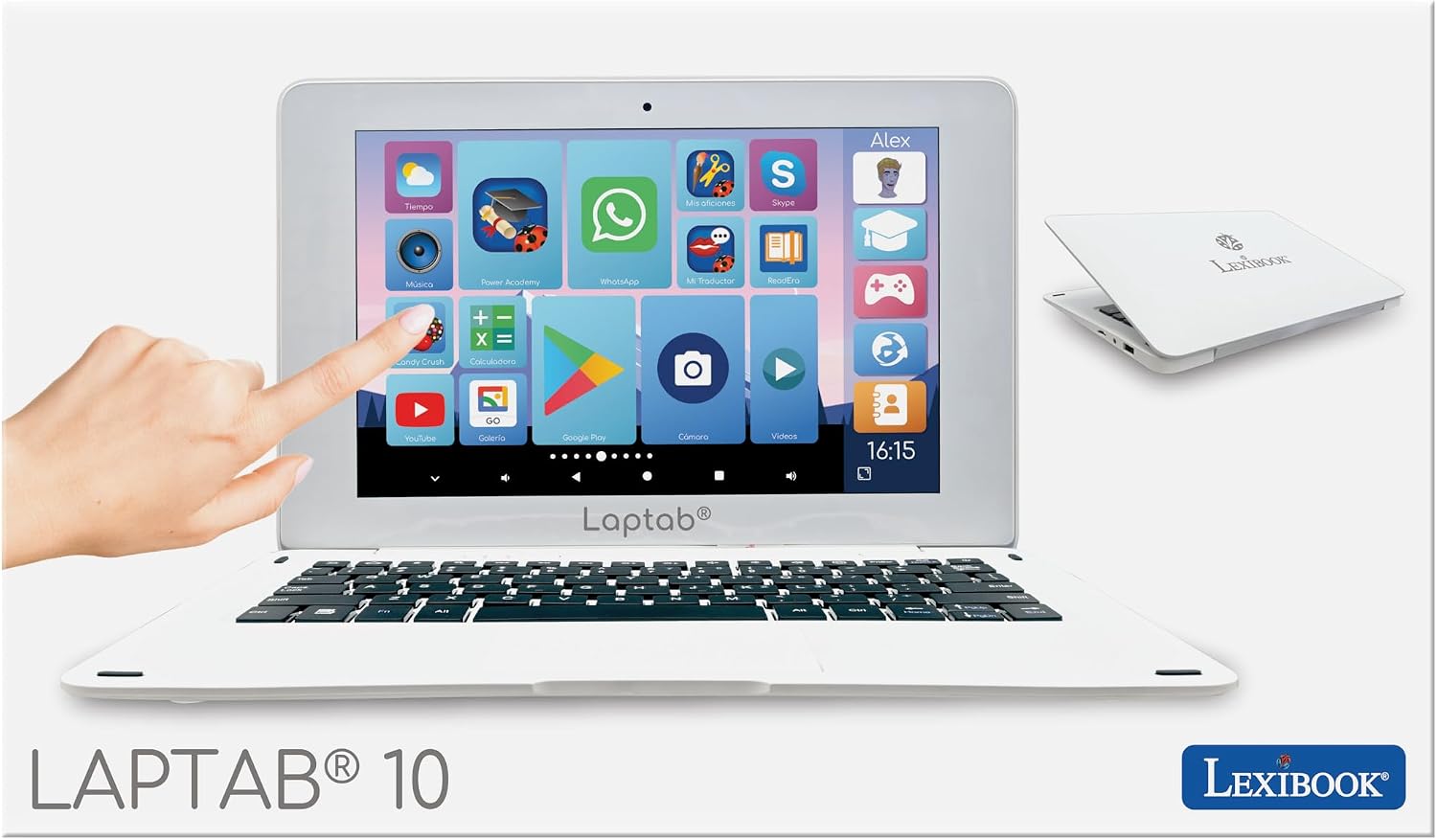 Lexibook LAPTAB 10 - Portatile Touch Screen Android | Velz