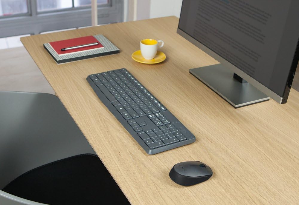 Logitech MK235 Combo Tastiera e Mouse Wireless, Grigio - immagine 5