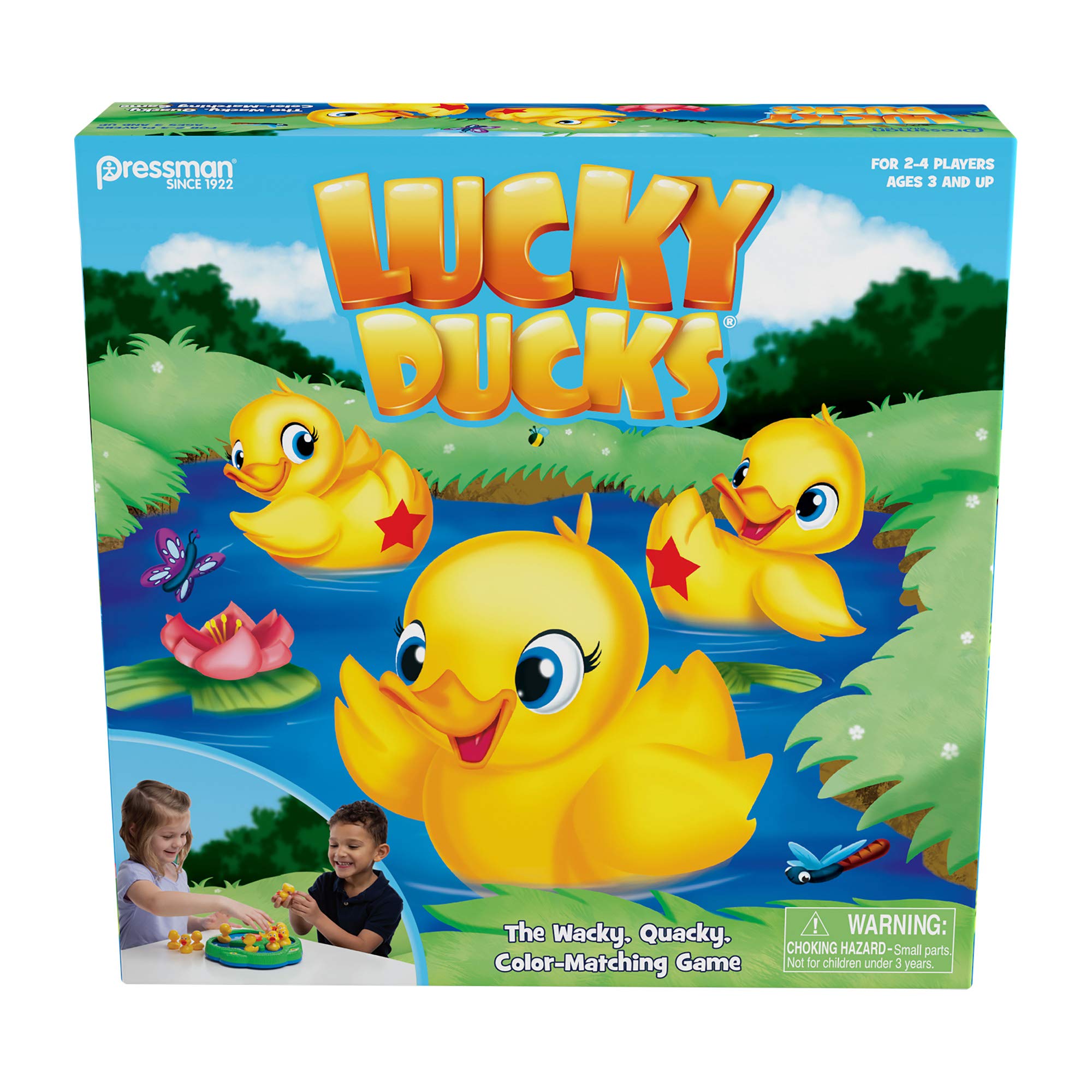 Pressman Toy Lucky Ducks - The Memory and Matching Game that Moves