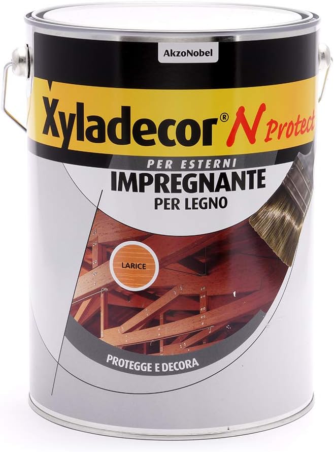 Xyladecor N PROTECT Fondo Impregnante Legno Esterno 5L, Larice