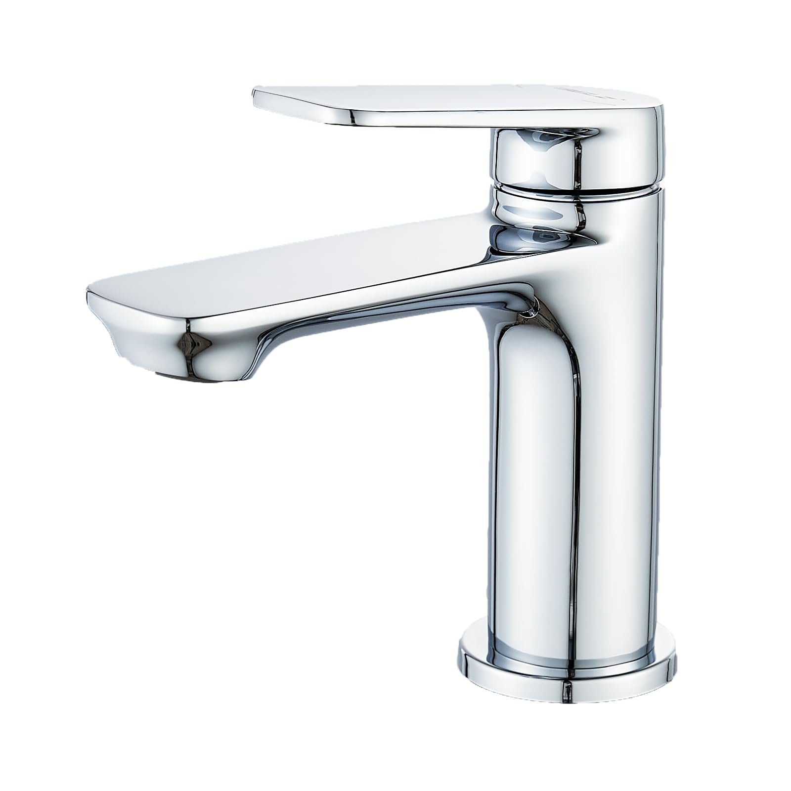 BELZ Rubinetto Bagno Lavabo, Miscelatore Monocomando in Ottone Massiccio, Rubinetteria per Lavandino a Risparmio Idrico e Durevole, Cromato