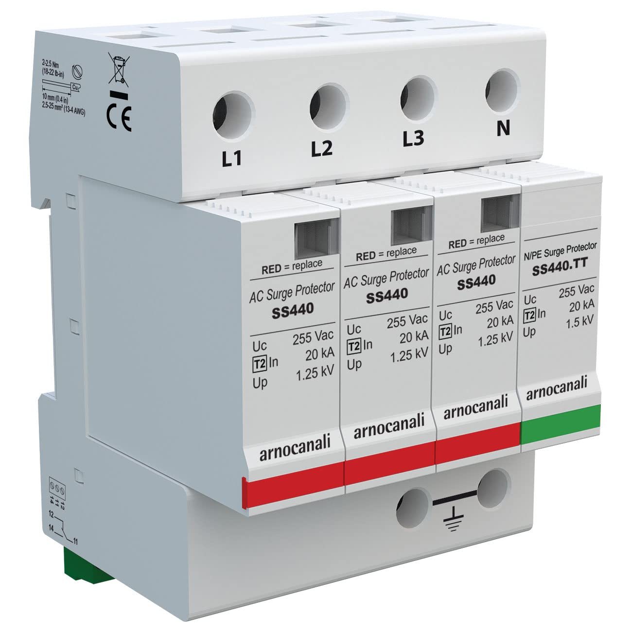 Arnocanali - Scaricatore sovratensione T2 3+1p