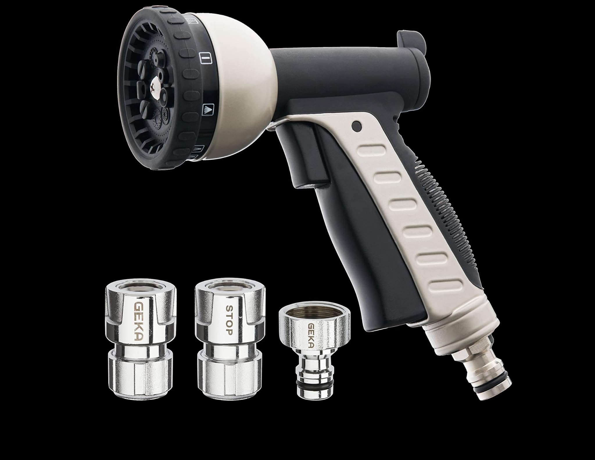 Geka Plus 46.7890.8 - Soffione da Giardino 10 Tipi Getto