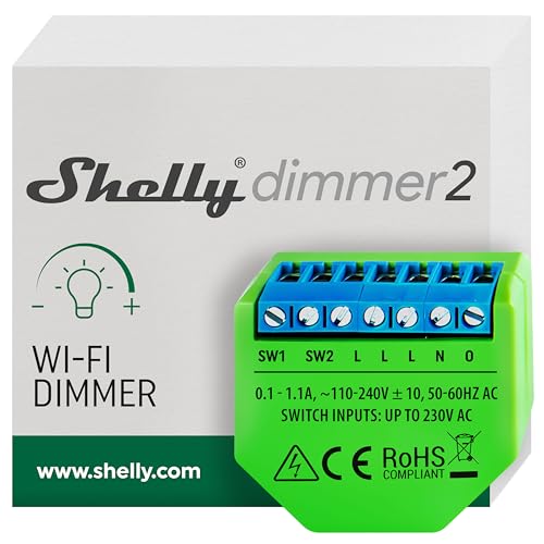 Shelly Dimmer 2 - Interruttore Varialuce Wireless Wi-Fi