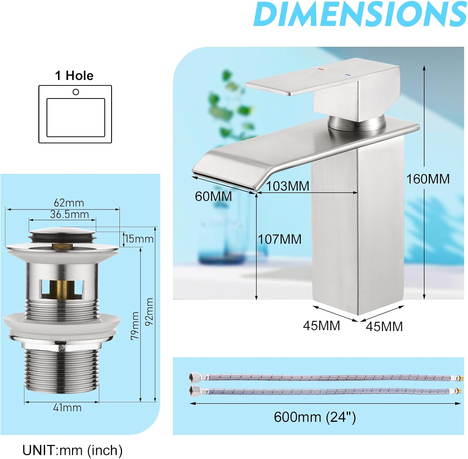 Crea Rubinetto Bagno Cascata Monocomando - immagine 6