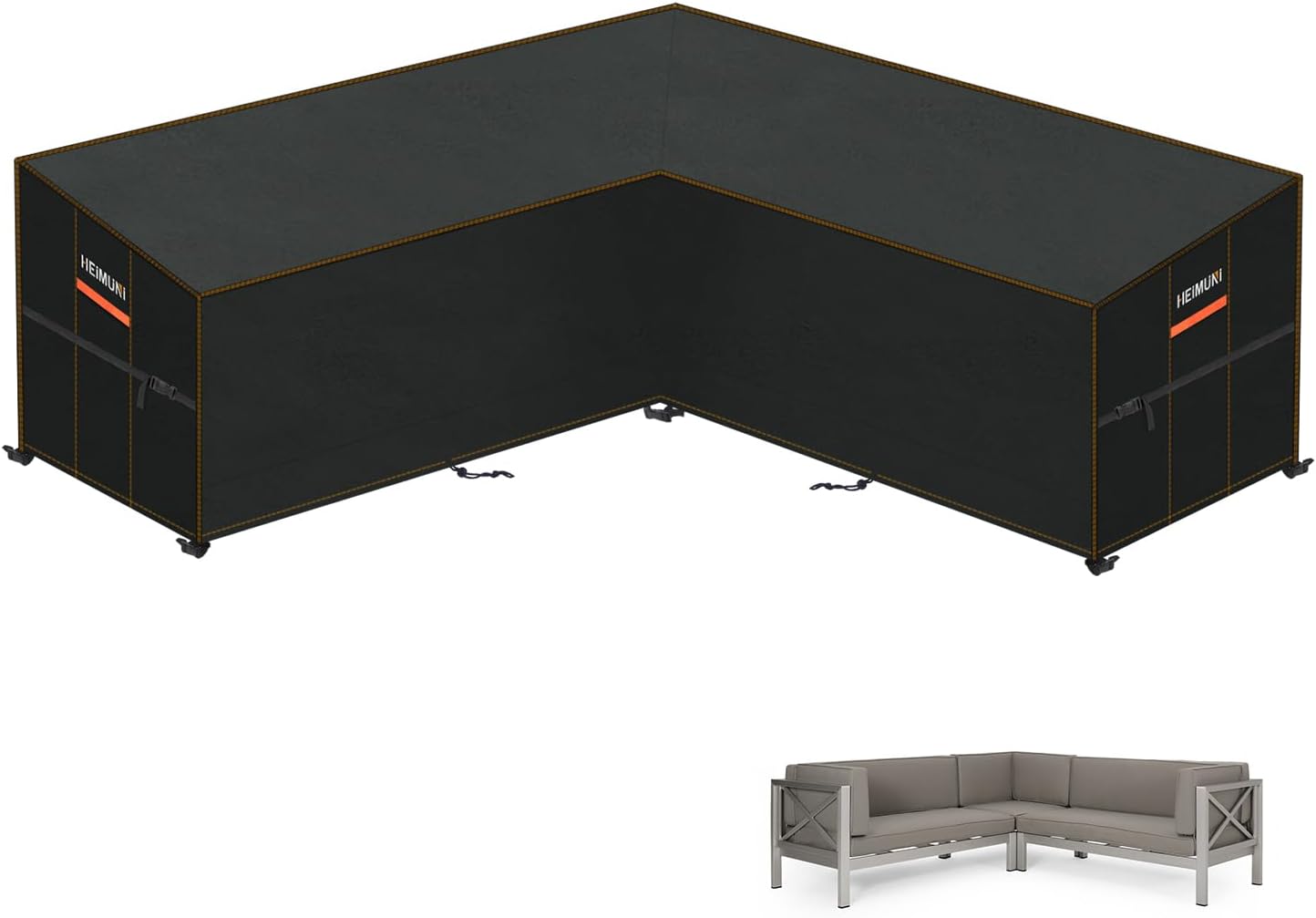 HEIMUNI Copertura Divano Esterno Angolare Impermeabile