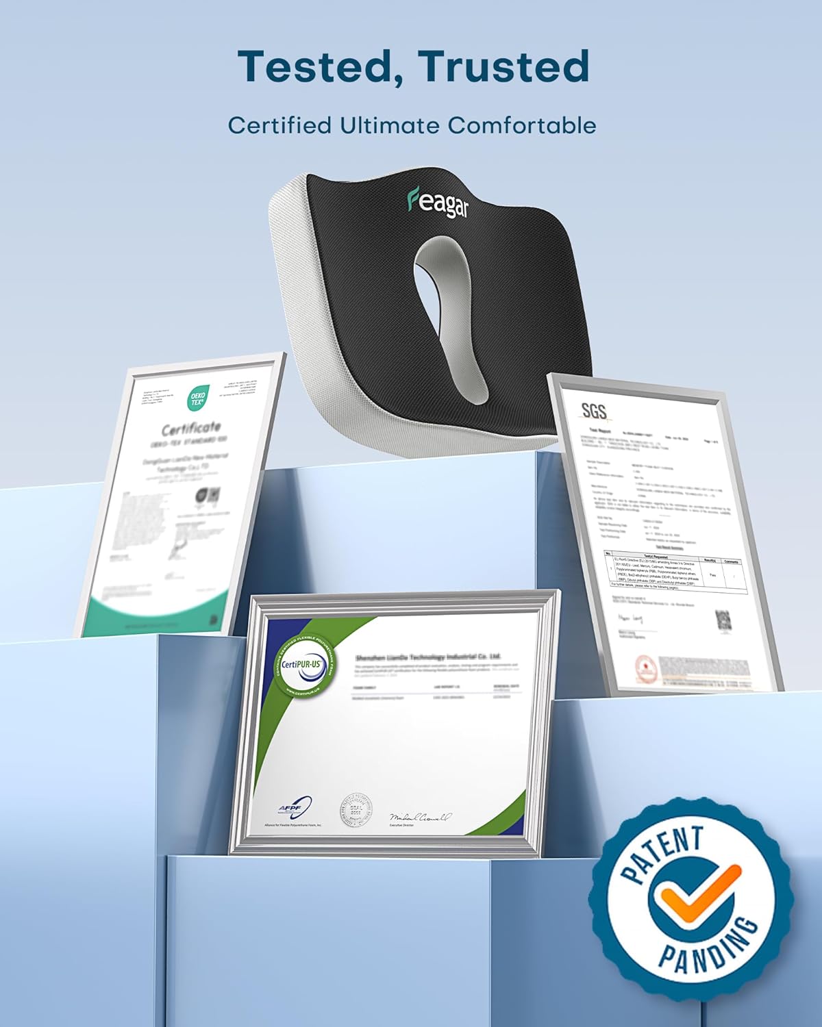 Feagar Cuscino per Sedile in Memory Foam - immagine 6