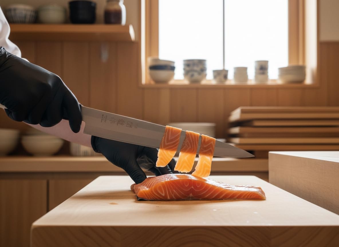 Cocktail7 Set 2 Coltelli Giapponesi Sashimi e Deba - immagine 3