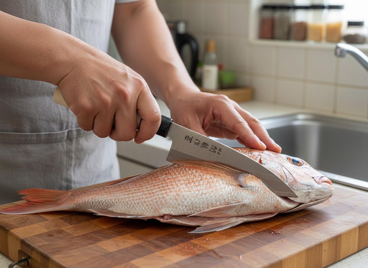 Cocktail7 Set 2 Coltelli Giapponesi Sashimi e Deba - immagine 4