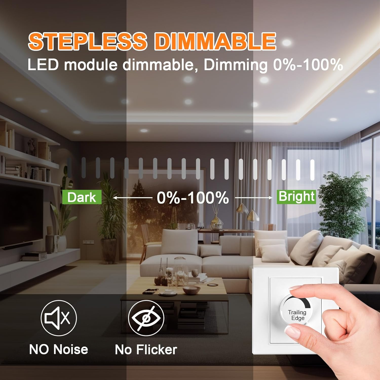 Yindalux 10x Modulo LED Dimmerabile ø50mm 4.9W 3CCT IP44 - immagine 4