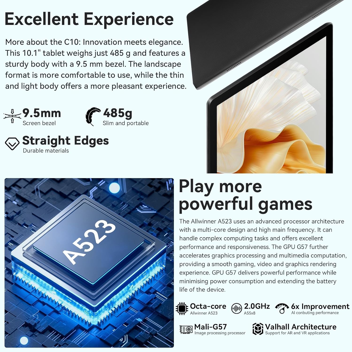 Laptok Tablet 10 Pollici Android 14 Octa-Core - immagine 5