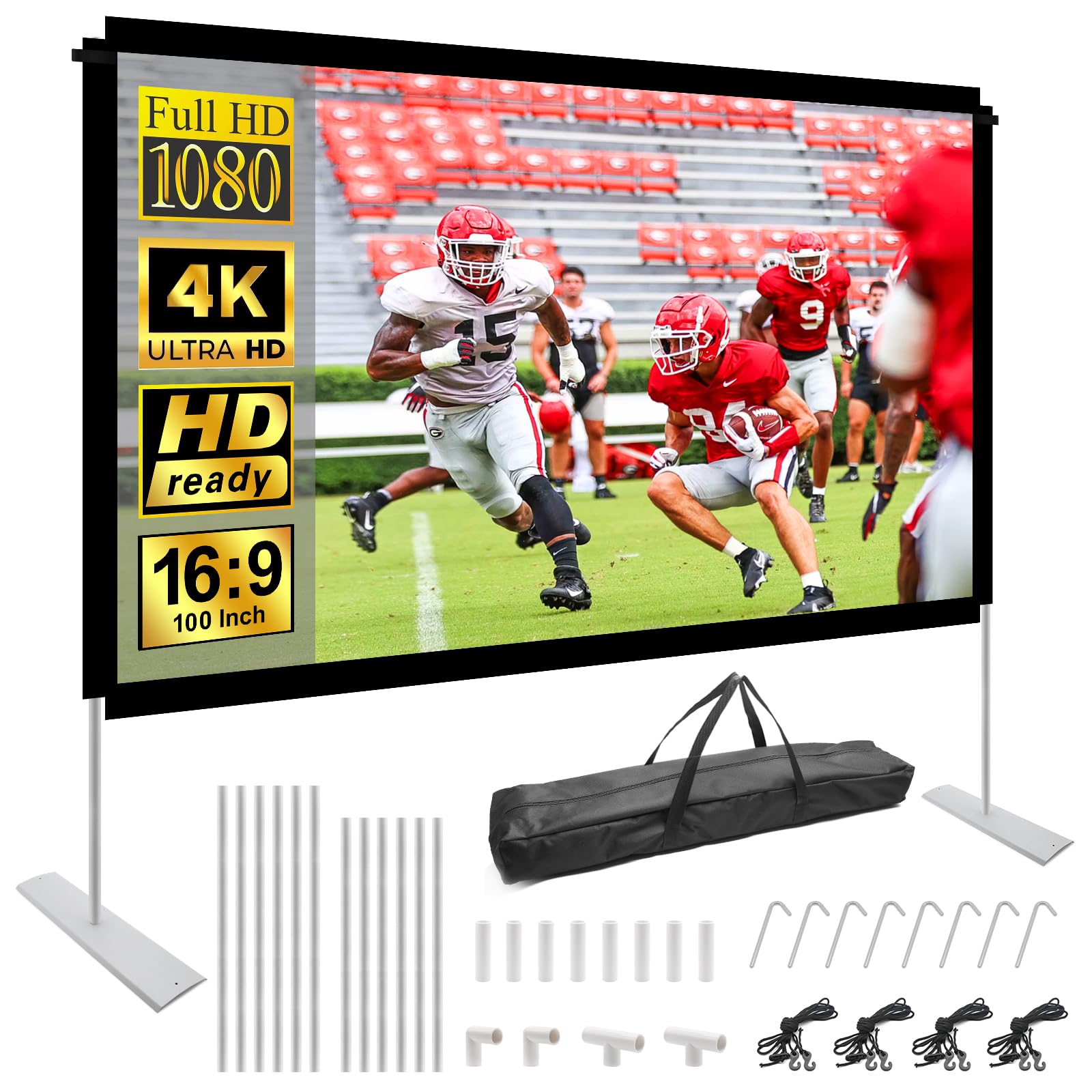 Hopfrog Schermo Proiettore 100 Pollici con Supporto