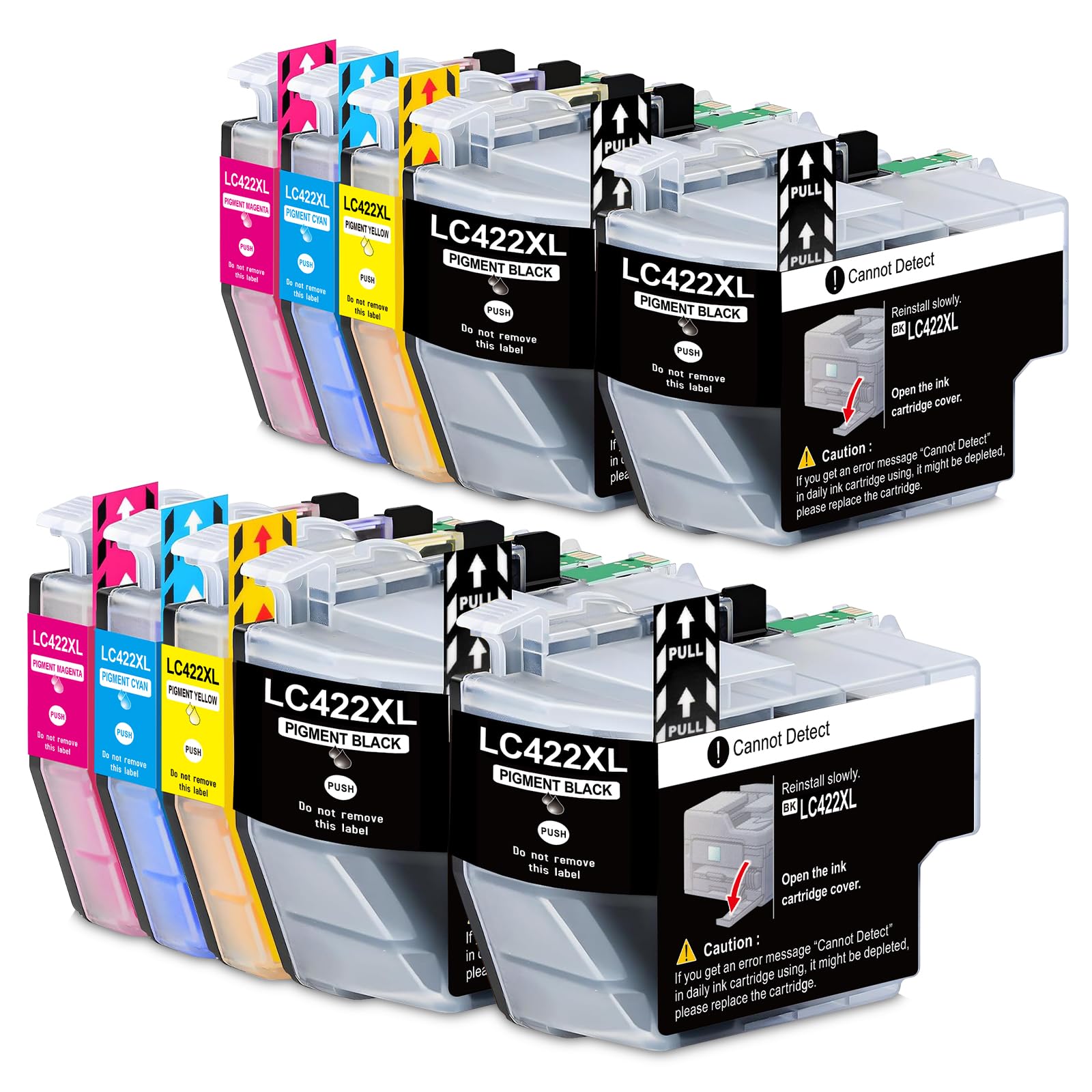 Yongairuink LC422XL - Cartucce Compatibili Bro LC422 (10 pz)