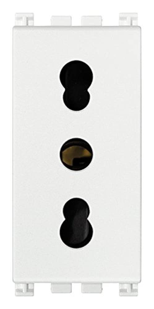 Vimar 0R19203.B Presa 2P+T 16A P17/11, Bianco