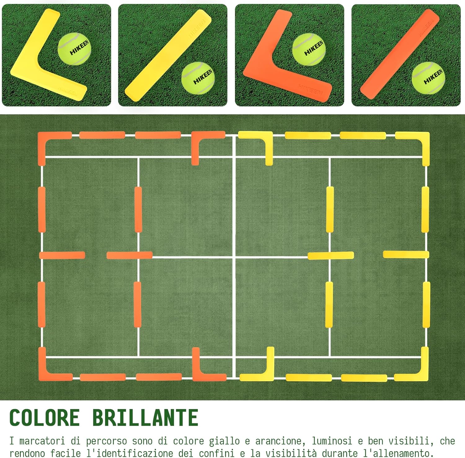 BOOSTEADY Kit Marcatori Campo Pickleball 28 Pezzi - immagine 4