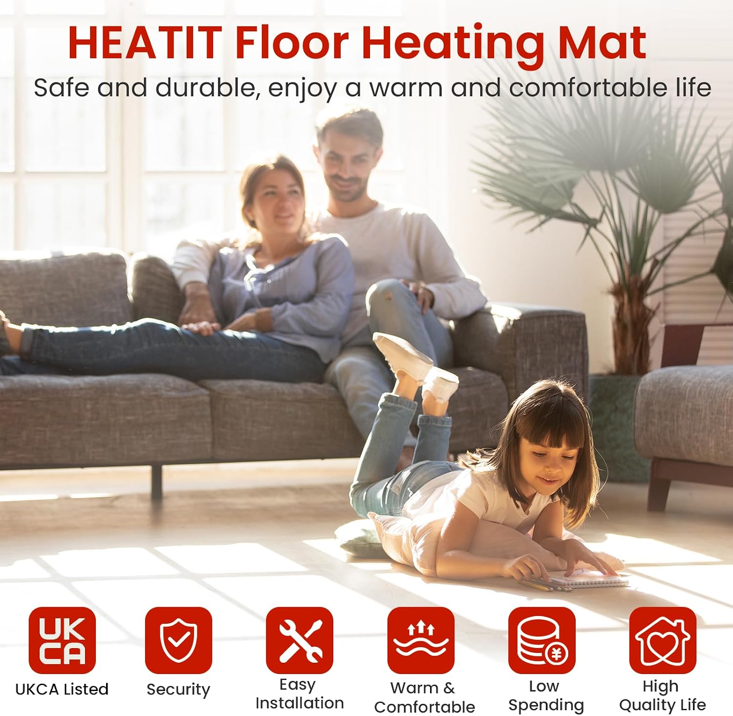 Heatit Mat Riscaldamento a Pavimento Elettrico 200w/㎡ | Velz