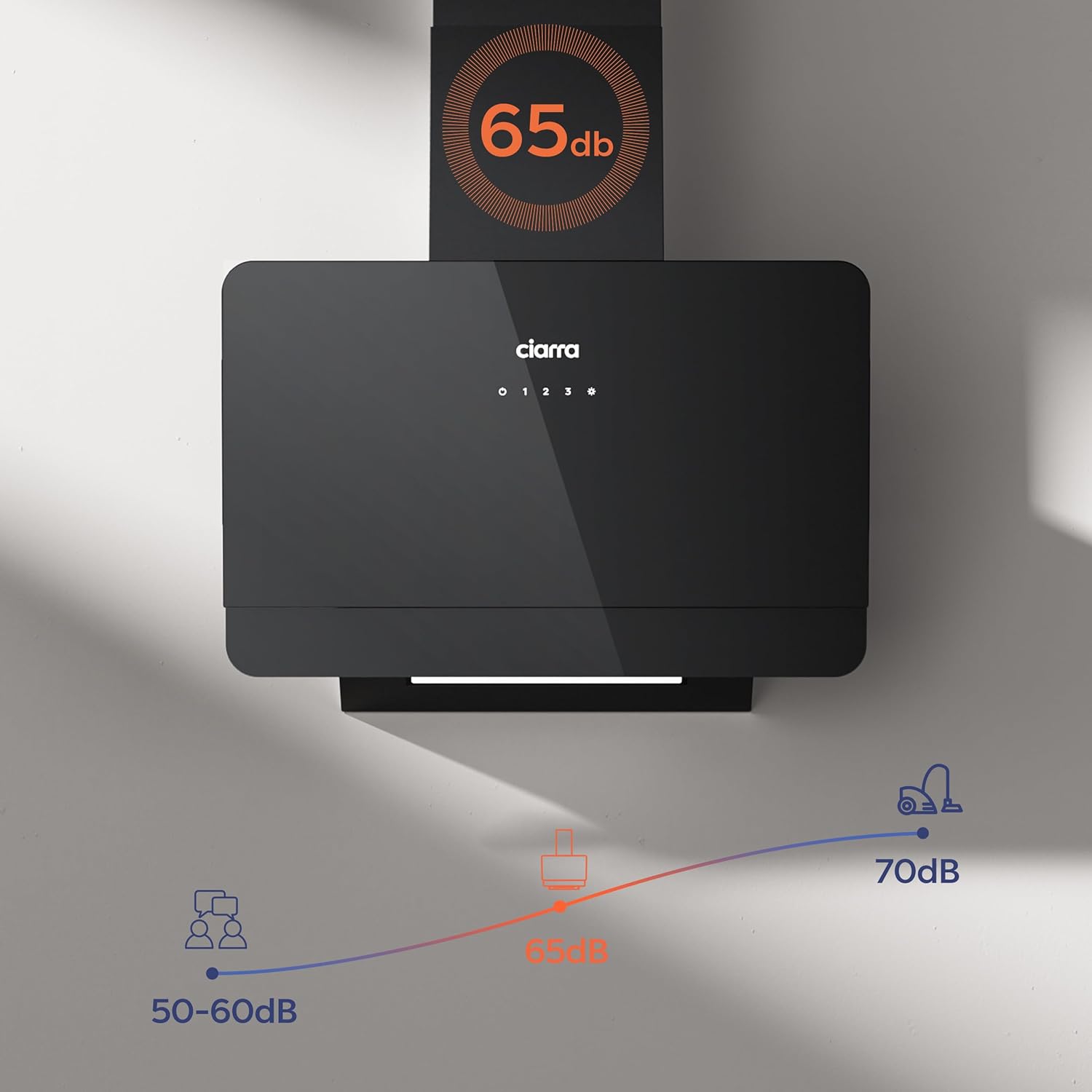 Ciarra CBCB6765C Cappa Aspirante 60cm, Nera - immagine 6