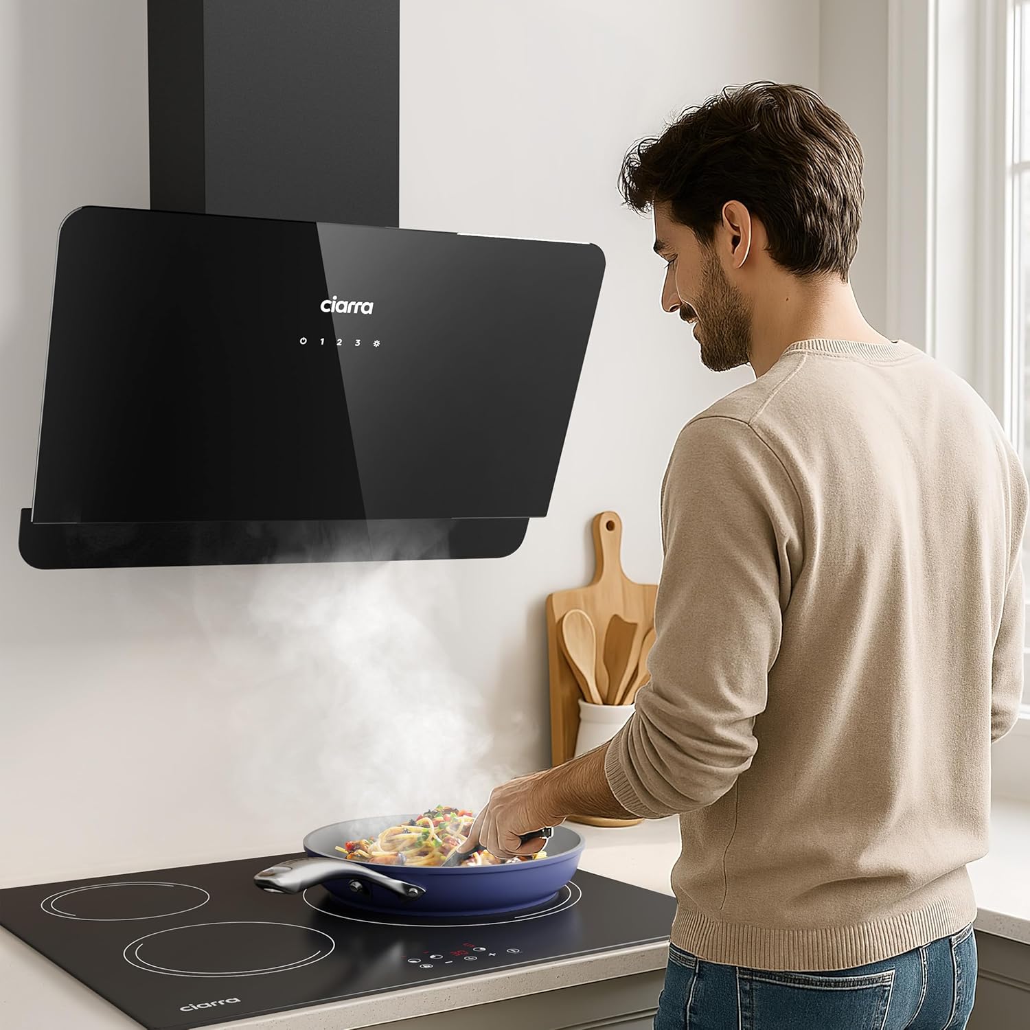 Ciarra CBCB6765C Cappa Aspirante 60cm, Nera - immagine 7